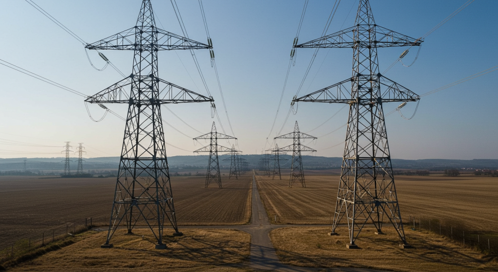 High-voltage electricity towers
