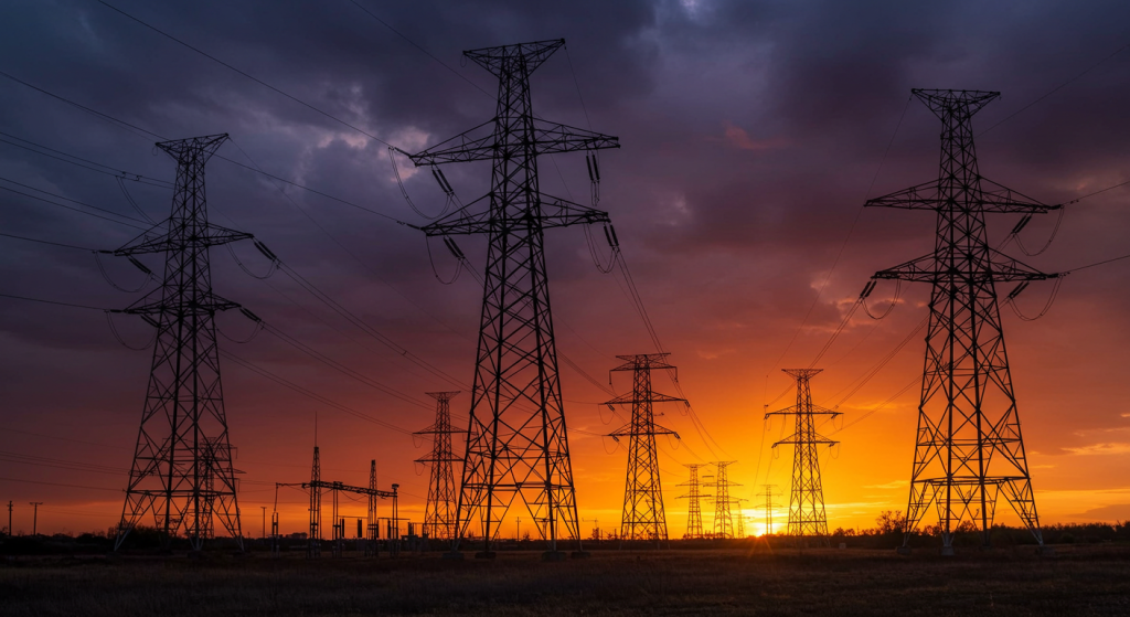 Substation towers