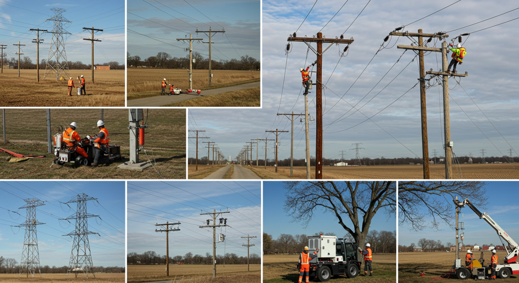 electric pole and tower services

