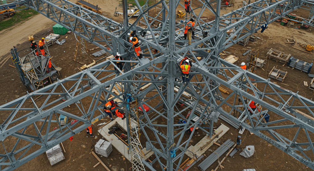 electric tower construction