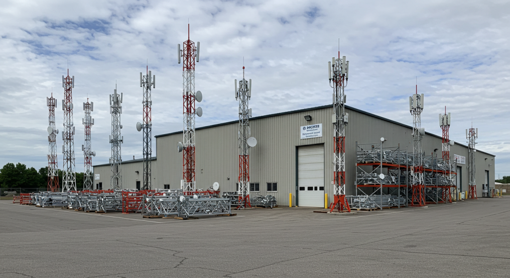 Monopole communication for rural area